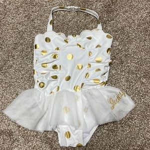 4/$24🦩 Juicy Couture Los Angeles, swimsuit ballerina one piece 24m